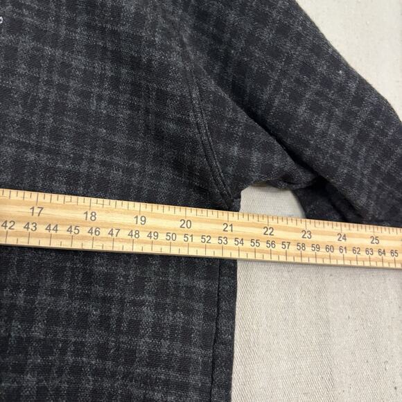 The Old Course St Andrews Plaid Polo Shirt Men Medium Dark Gray Athleisure Golf - Picture 4 of 8